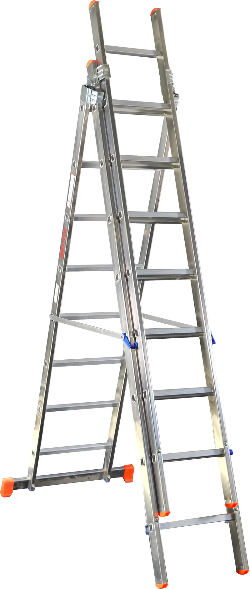 scala a tre elementi 'or3' 12+12+12 gradini - h. 7,60 mt - montante 84x25 mm