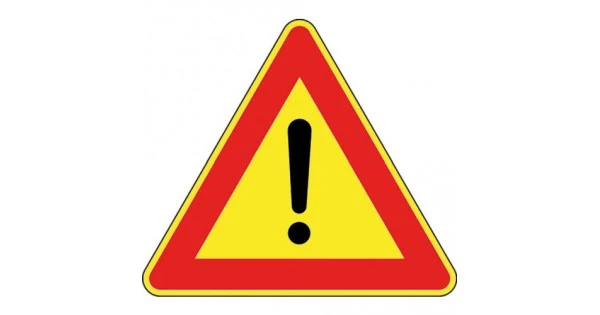 segnale cantiere fig. 35g 'pericolo generico' 90 cm