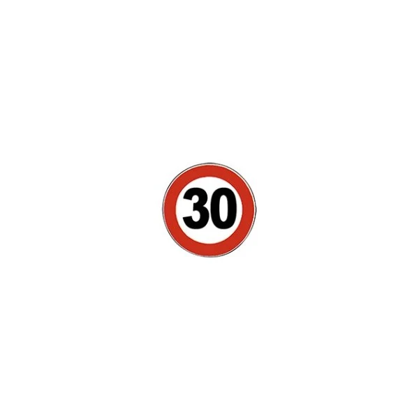 segnale stradale fig. 50 'limite massimo di velocita'' 30 km/h - ø 60 cm