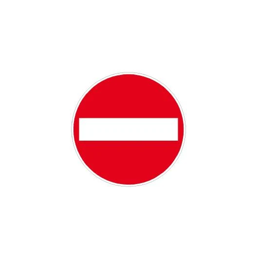 segnale stradale fig. 47 'senso vietato' ø 60 cm