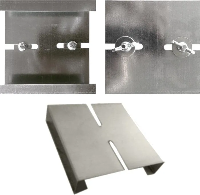 staffa di giunzione per anta doppia per versione cartongesso 100 mm