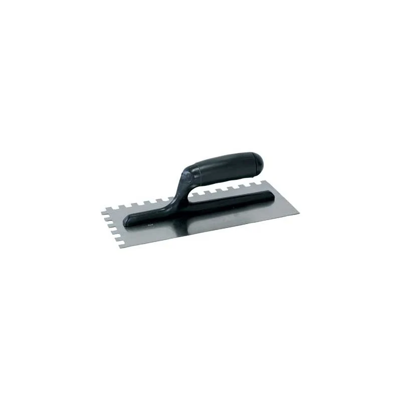 frattone dentato c/manico in abs 28x12 cm - dentatura 12x12 mm