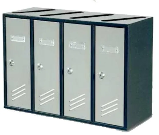 casellario postale 3 unità - mm 370x190x340h