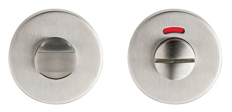 nottolino wc e segnalatore inox 'tondo' ø 52 mm - col. inox satinato
