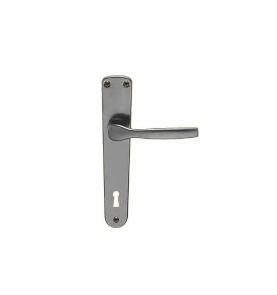 maniglia 'ginevra' con placca foro yale - colore argento