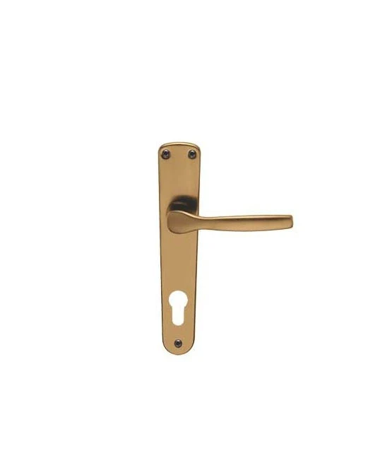 maniglia 'ginevra' con placca foro patent - colore bronzo