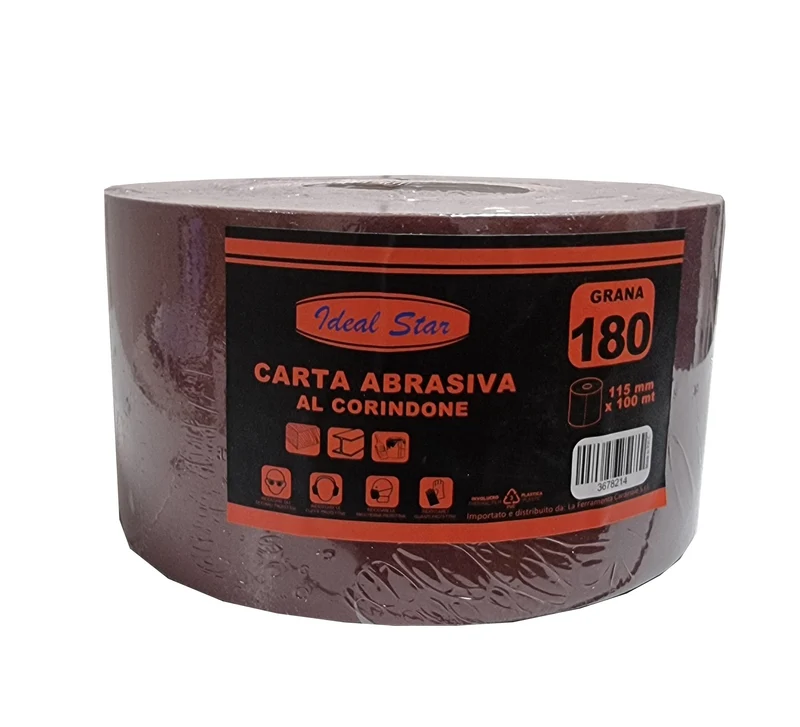 carta abrasiva ideal star grana 150 - rotolo mm 115x100mt