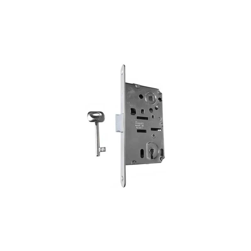 serratura per porte in legno 'patent b-bitter' bonaiti e50 ottonata lucida verniciata
