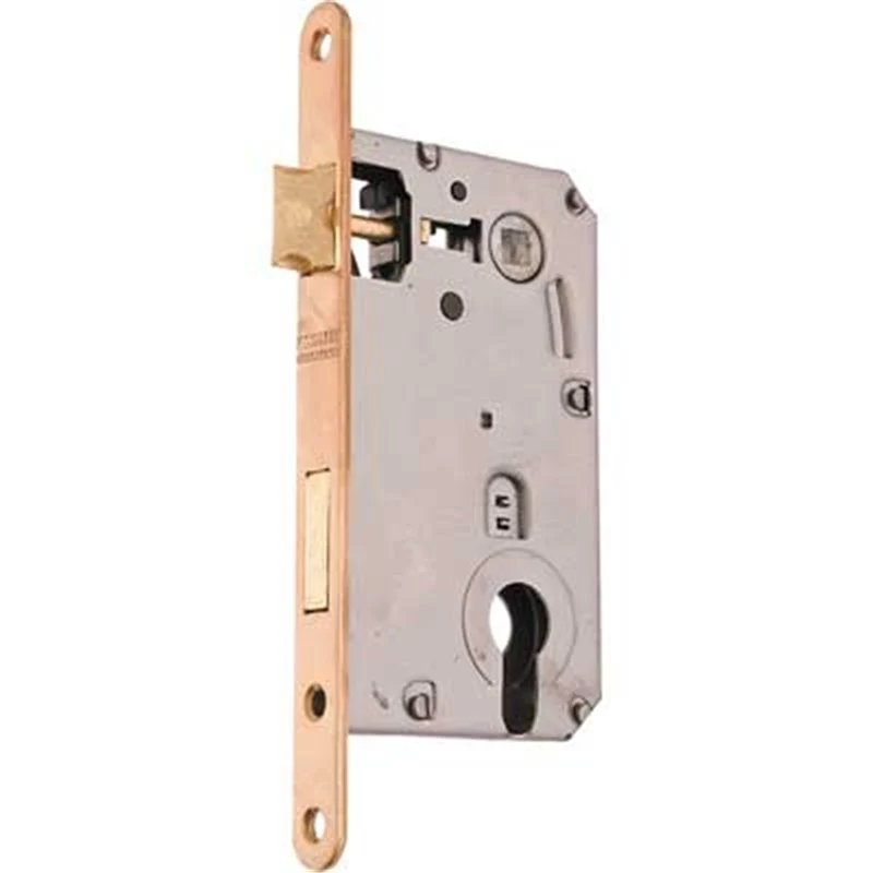 serratura per porte in legno 'patent yale' bonaiti e50 ottonato lucido