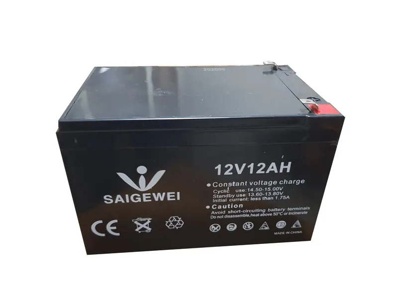 batteria di ricambio per pompa a spalla 12v - 12 ah