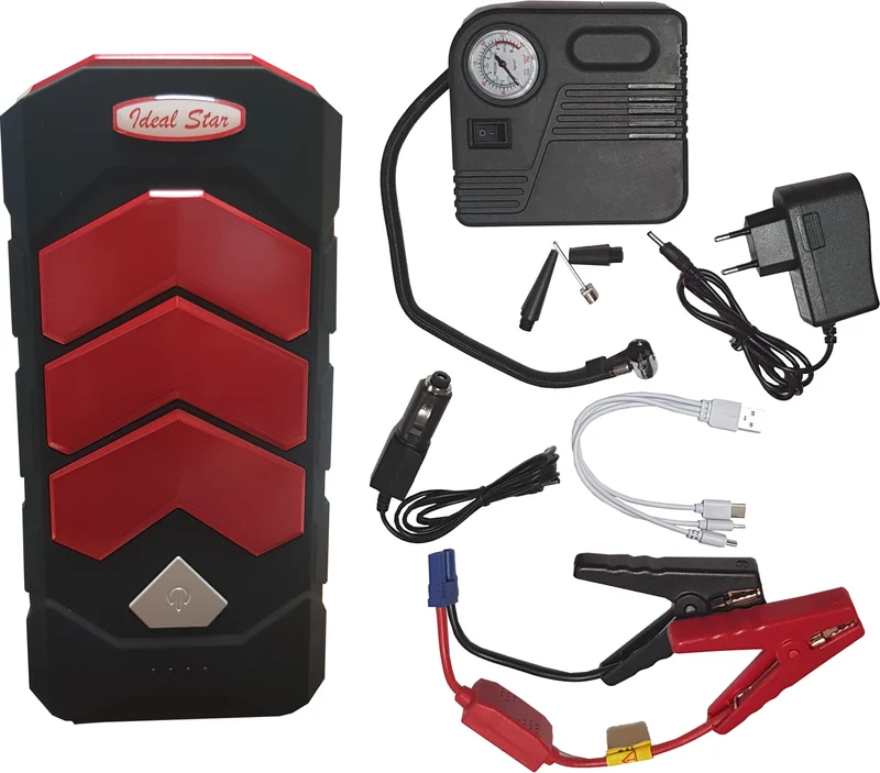 avviatore di emergenza ideal star con compressore ideal star 30000mah