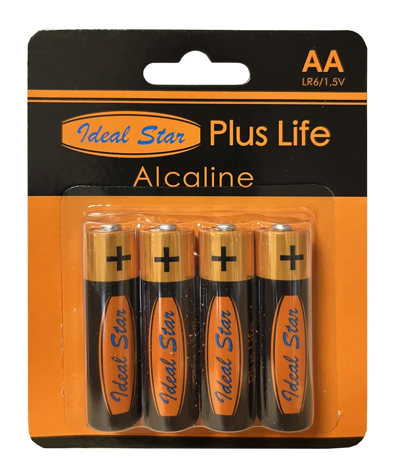 pile 'plus life' stilo ideal star blister 4 pezzi