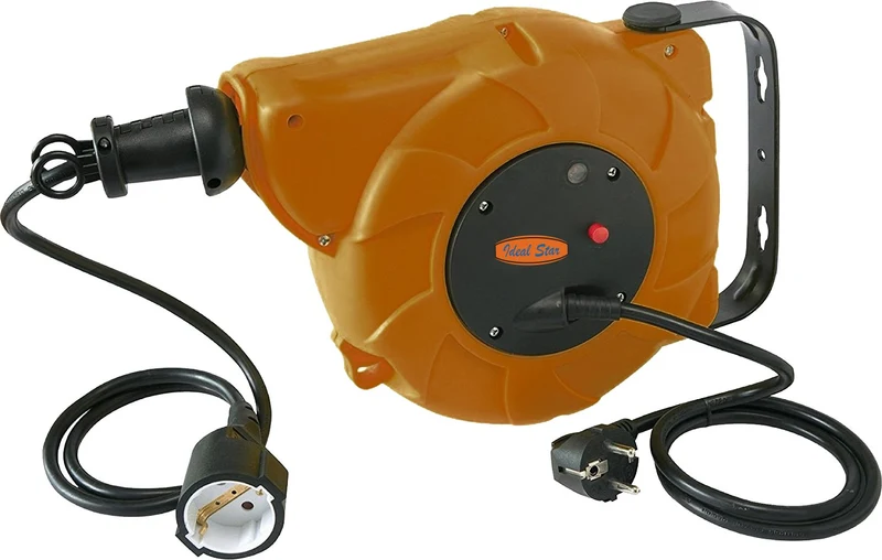 avvolgicavo elettrico automatico ideal star a molla 15 mt (13+2)
