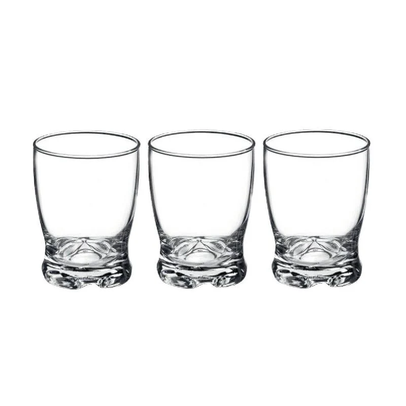 Set 3 bicchieri Madison trasparenti