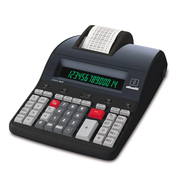 Olivetti Logos 904T Calcolatrice Scrivente Termica Professionale 14 Cifre
