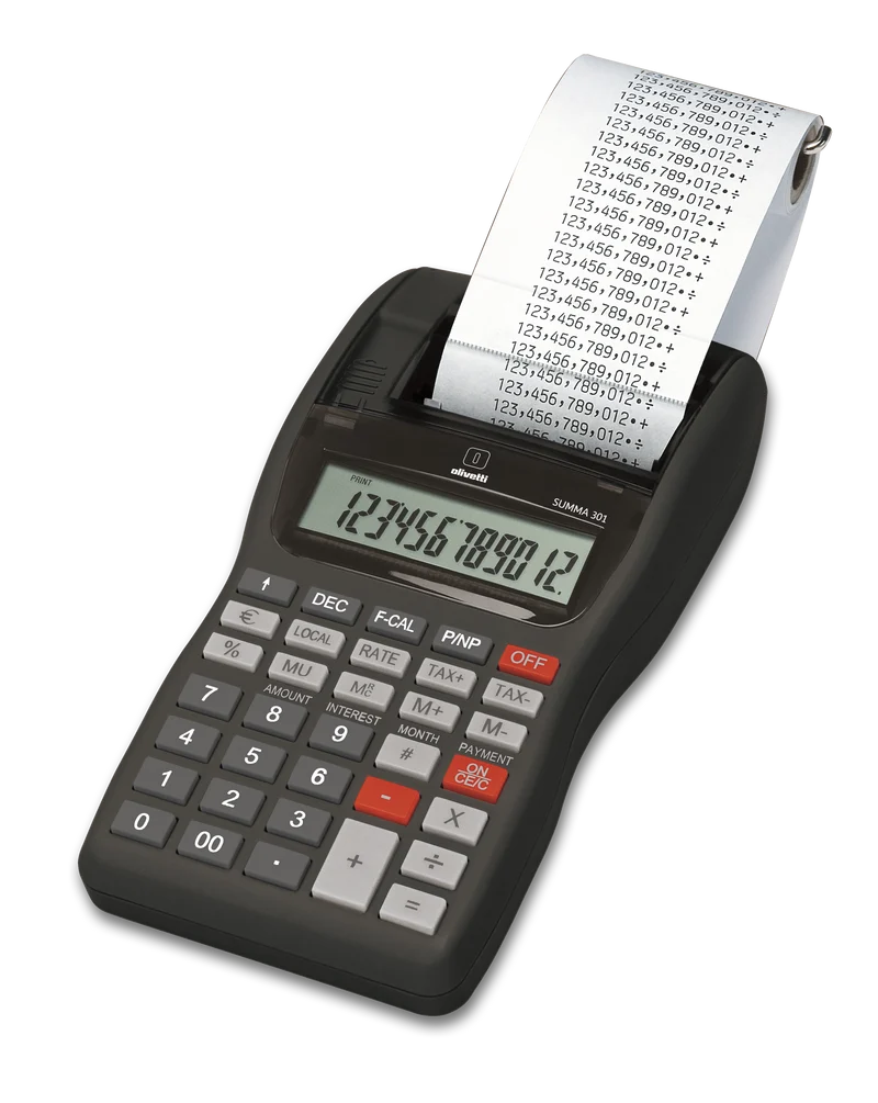 Olivetti Summa 301 Calcolatrice Scrivente 12 Cifre con Stampante a Impatto