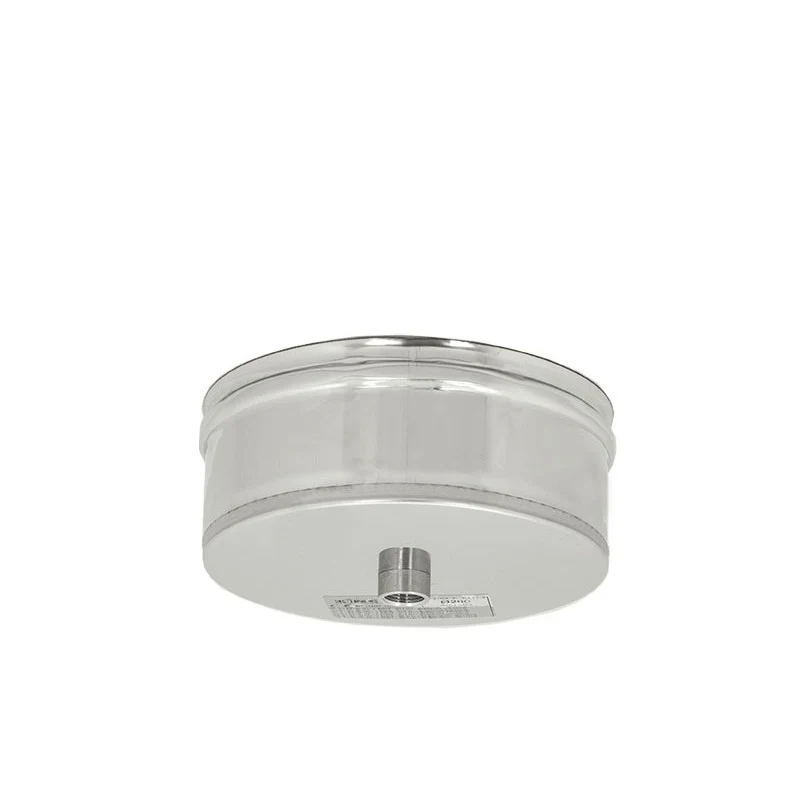 Tappo INOX 304 con scarico condensa Ø 100