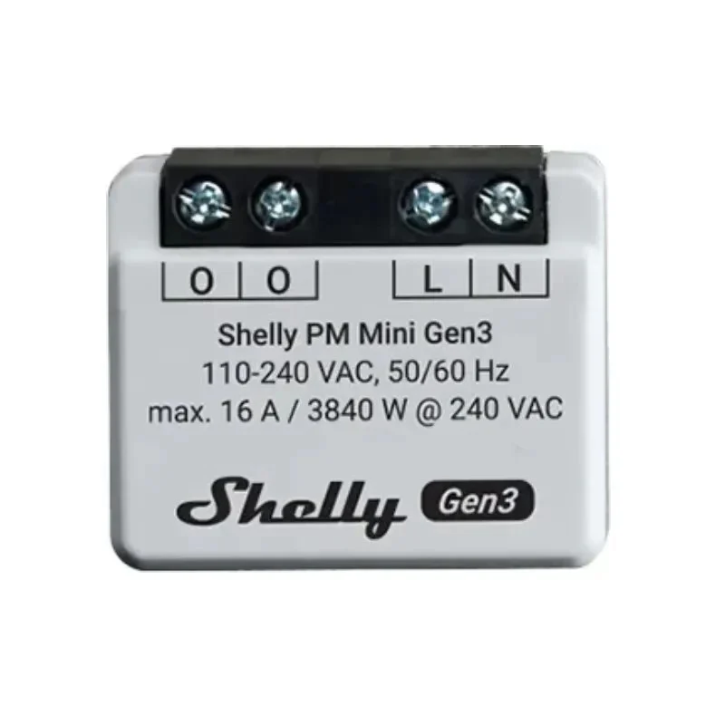 Shelly PM Mini Gen3 - Contatore Energia Wi-Fi Smart