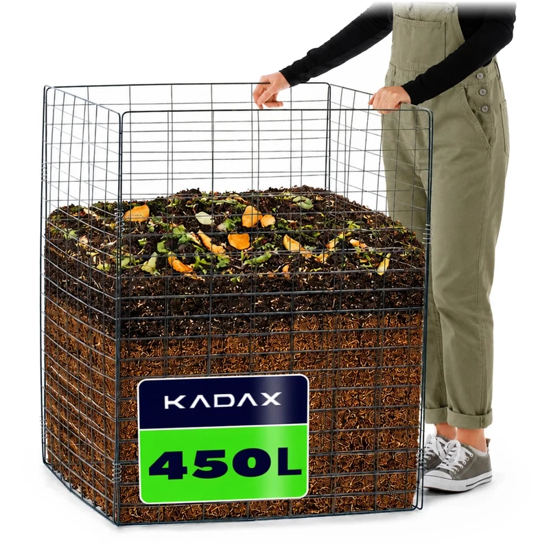 KADAX 4x Traliccio Supporto per recinzione Rete per composter 70x90