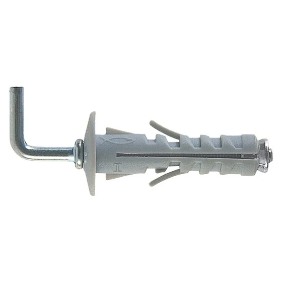 tassello con gancio medio nc ø 6 - 4,5x35 mm - conf. 10 pezzi