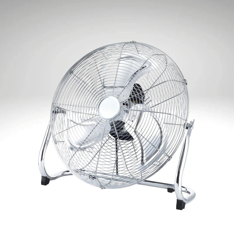 Ventilatore in acciaio da terra inclinazione regolabile diametro 45 cm alta velocita'
