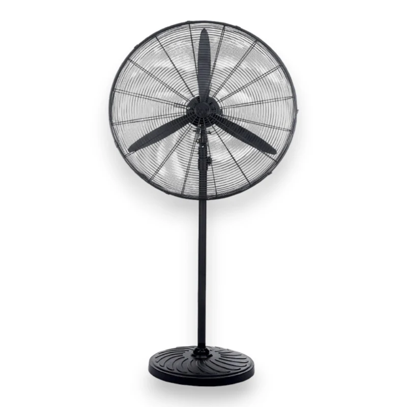 Mega ventilatore grande Ø66 cm industriale 130W turbo con 3 pale in metallo e altezza regolabile