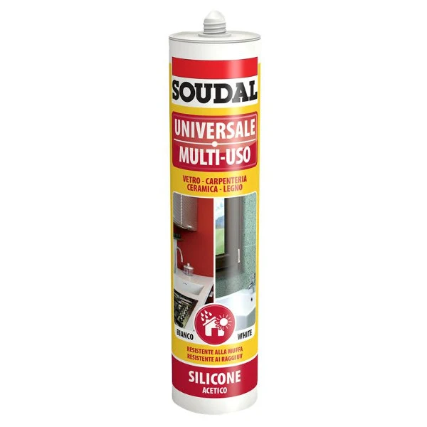silicone acrilico soudal 300 ml - bianco