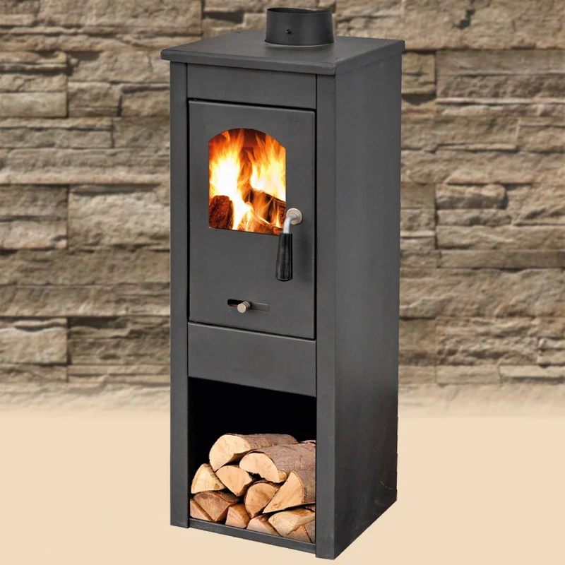 stufa a legna 'ekonomik lux' 5-7 kw - colore nero