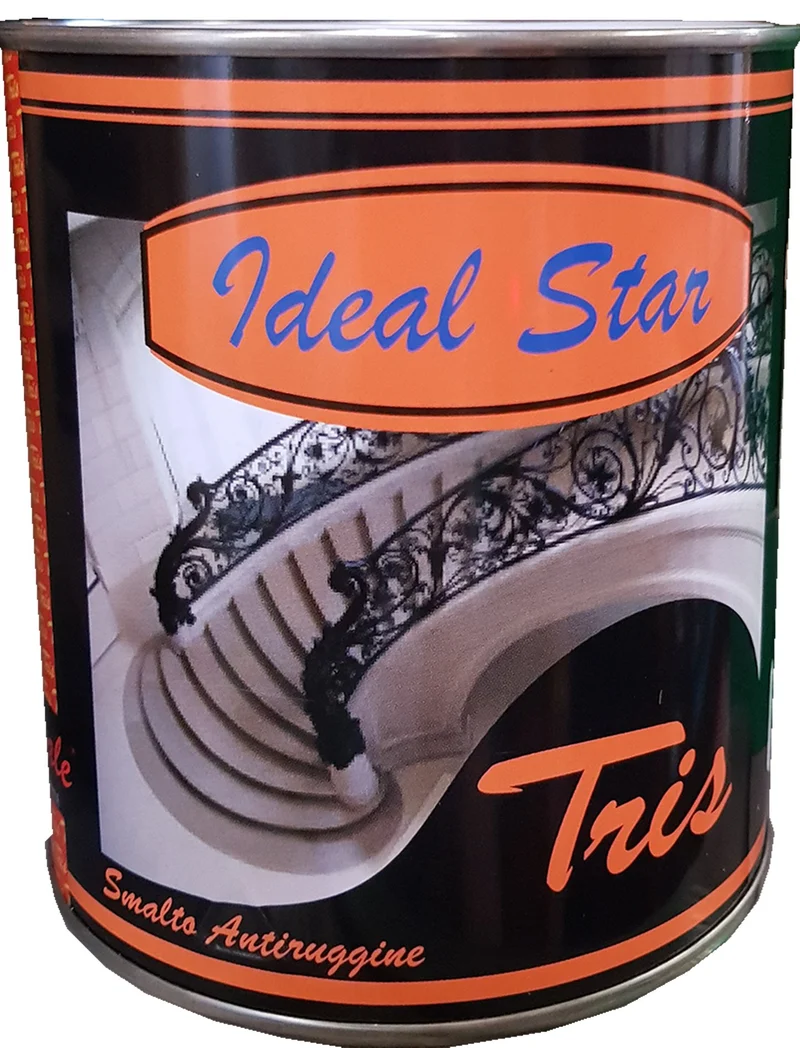 smalto antiruggine 'tris' ideal star 0,750 lt - ghiaccio