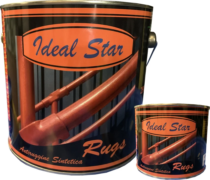 antiruggine sintetica 'rugs' ideal star 2,5 lt - rosso