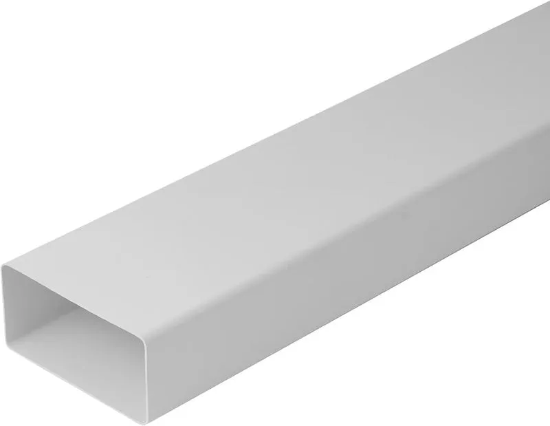 tubo rettangolare per ventilazione mm 110x50 - barra 1 mt