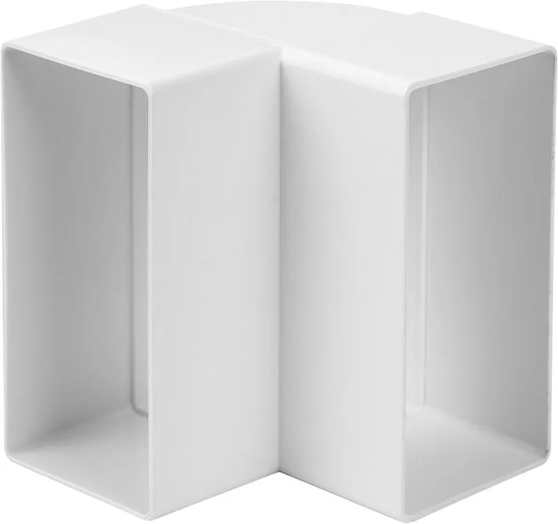 curva piatta verticale per tubo rettangolare mm 110x55