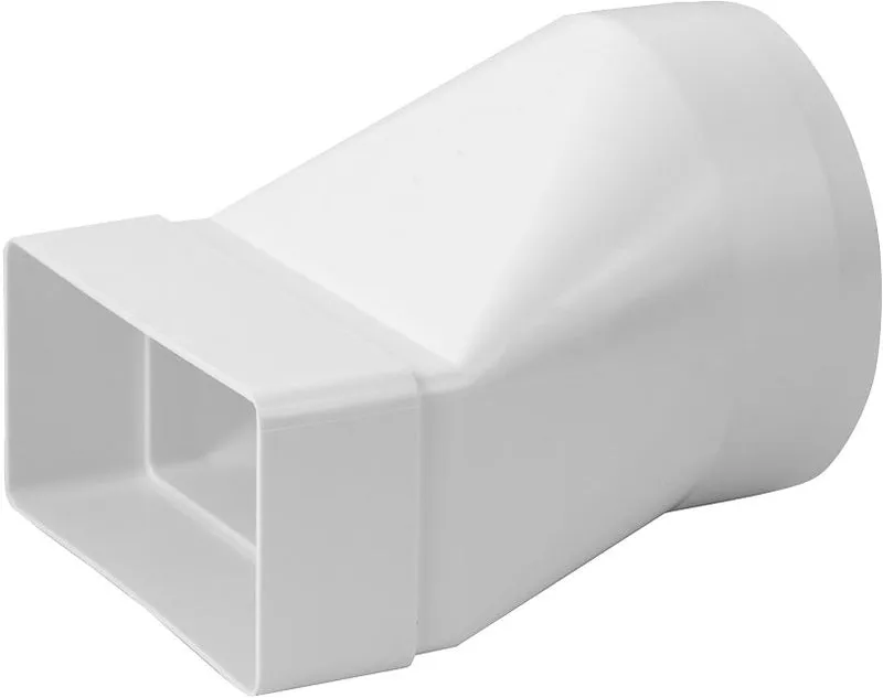 riduzione da tubo tondo a rettangolare da ø 100 mm a mm 110x55
