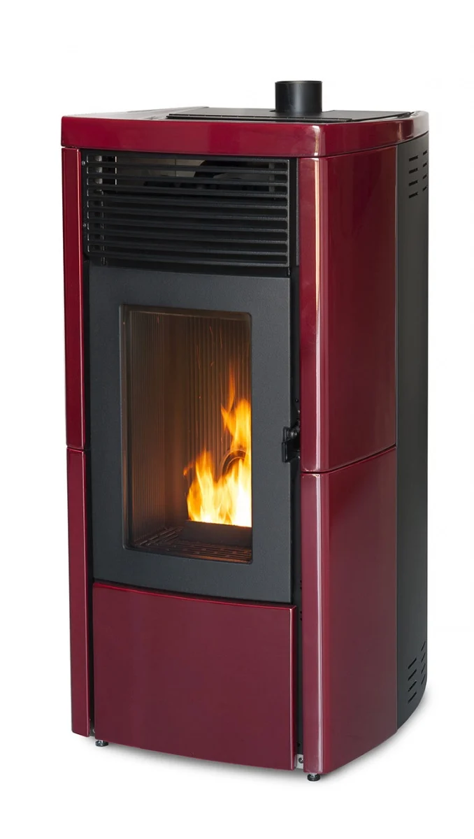 stufa a pellet 'star' 8,74 kw - bordeaux