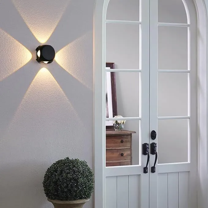 applique a led 'rory' 4x1w 263lm 4000k - colore nero