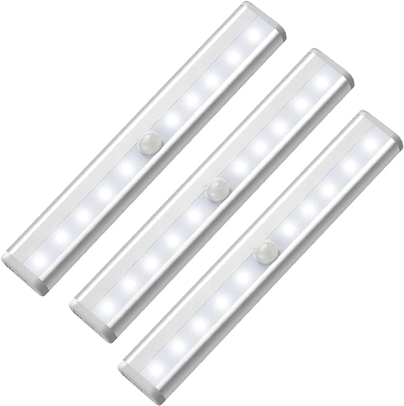 luce led a batteria per armadi o sottopensili con sensore 2w - 130lm - 4000k