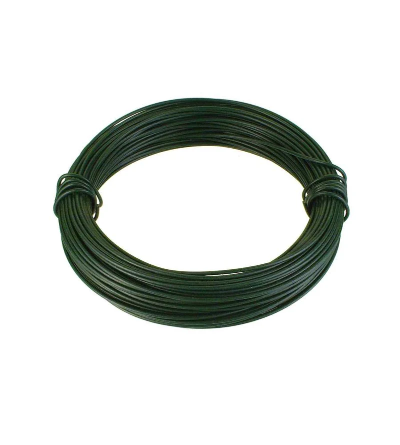 filo multiuso plastificato in ferro zincato verde mm 1,8x7 mt