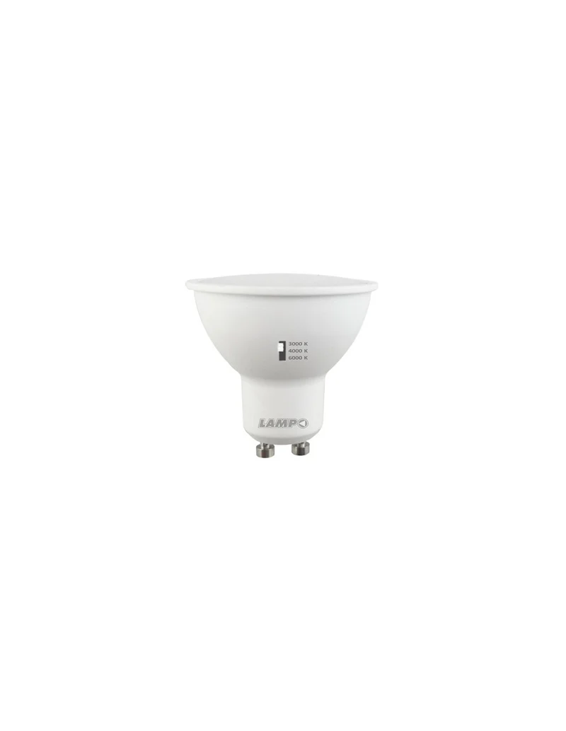 lampada a led tricolor gu10 8 w - 650lm