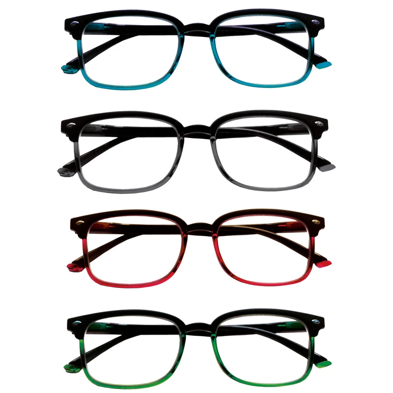 occhiali da vista graduati 'kit hawaii' +2,5 nero-grigio