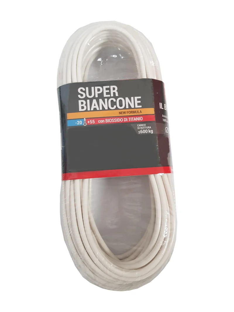 cavetto stendibiancheria 'super biancone' matassa ø 5 mm - 20 mt