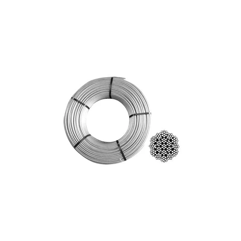 fune zincata commerciale ø 2 mm - rotolo 100 mt