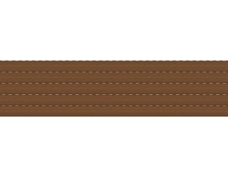 kit stecche aggiuntive per tapparella in pvc 'torino' cm 173x27,5h, conf. 5 pezzi - col. legno k1