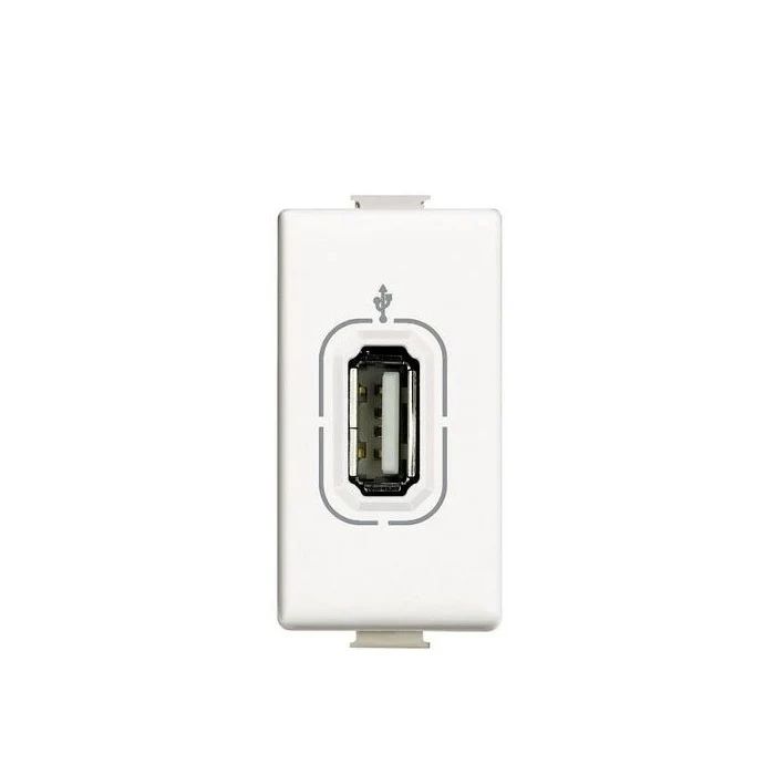 presa standard usb grigio