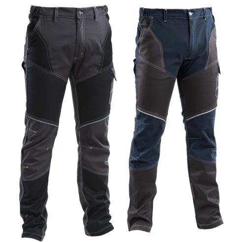 pantalone da lavoro stretch blu tg. l