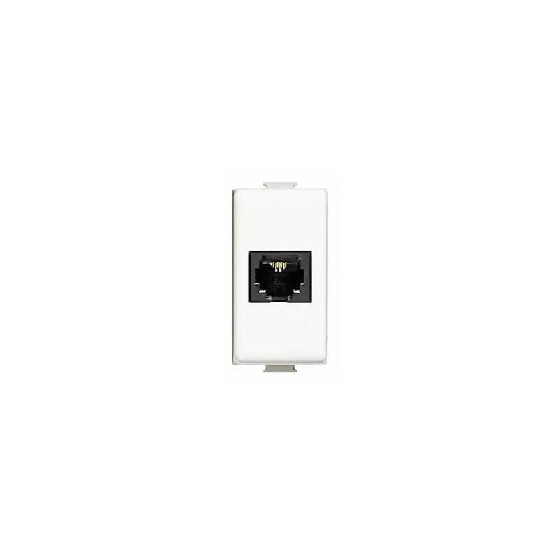 presa telefonica rj11 'easy' plug 6/4 - bianco
