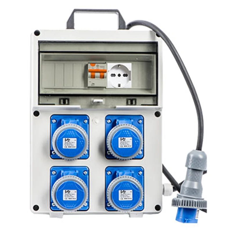 quadro di distribuzione 220v c/pulsante di emergenza cm 25,5x12,5x35,5h
