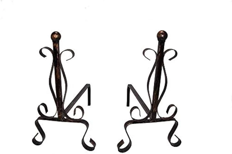 coppia alari con sfera cm 40x23x35,5h