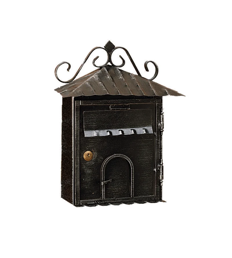 cassetta postale 'rustica' residence mm 300x100x360h - nera