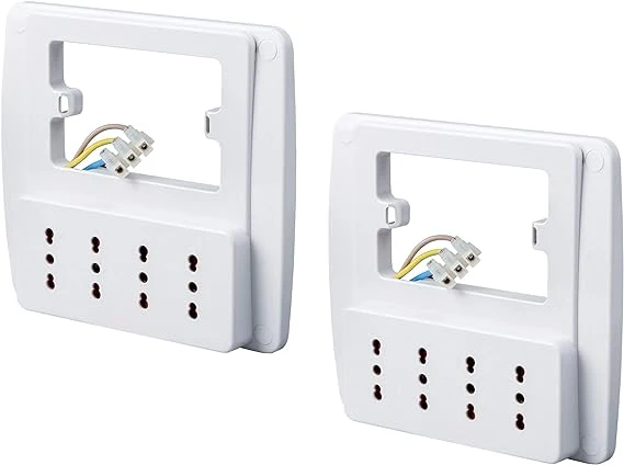 multipresa da parete emilia smart rosi 4 prese 2p+t 10/16a - col. bianco