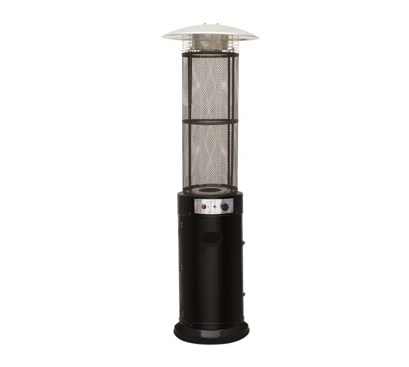 stufa a fungo con tubo vetro 11000 watt - col. nero